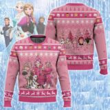Hooktab Frozen Pink Ugly Christmas Sweater