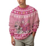 Hooktab Frozen Pink Ugly Christmas Sweater