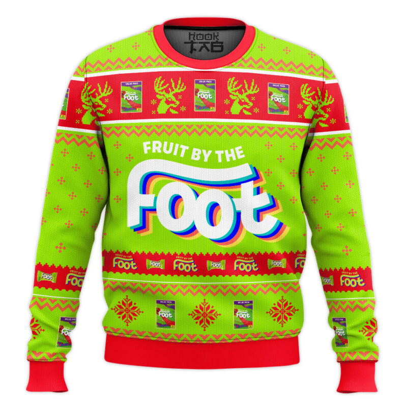 Hooktab Fruit by the Foot Ugly Christmas Sweater
