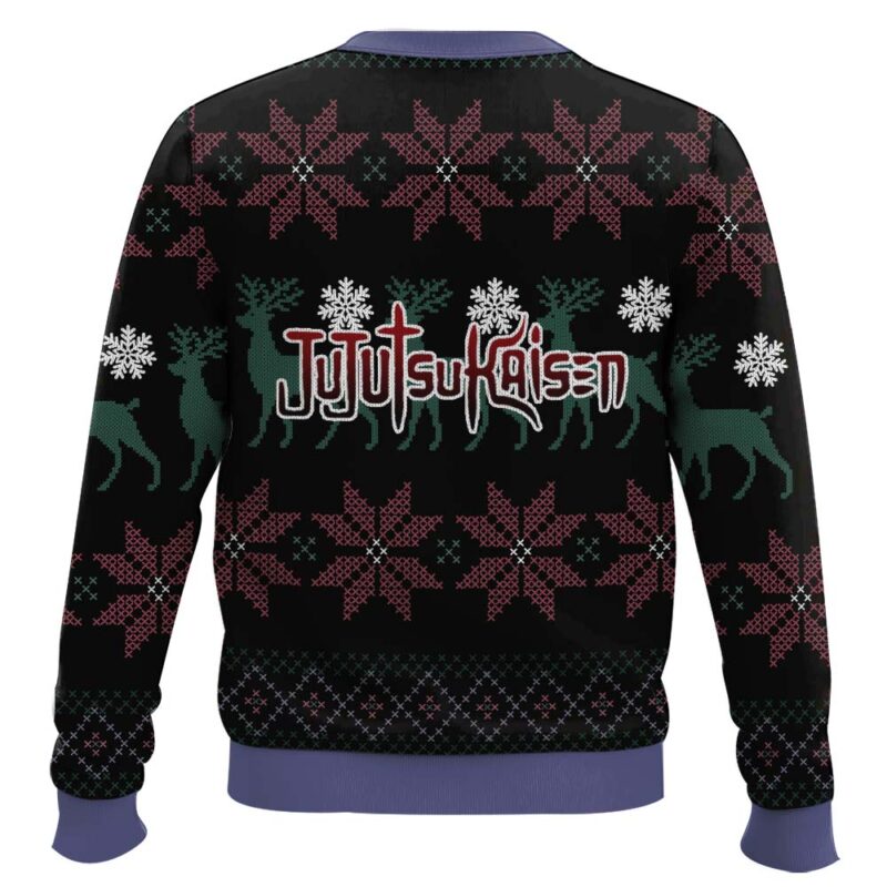Hooktab Funny Gojo Jujutsu Kaisen Ugly Christmas Sweater Hooktab Funny Gojo Jujutsu Kaisen Ugly Christmas Sweater