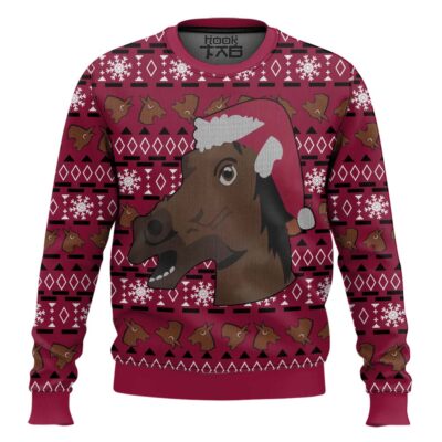Hooktab Funny Horse Ugly Christmas Sweater