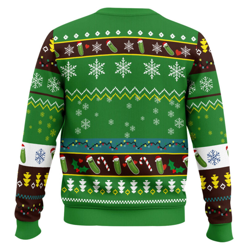 Hooktab Funny Pickle Rick And Morty Ugly Christmas Sweater Hooktab Funny Pickle Rick And Morty Ugly Christmas Sweater