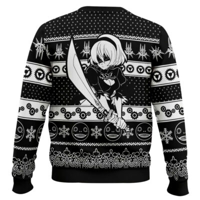 Hooktab Game Of The Yorha Nier Automata Ugly Christmas Sweater