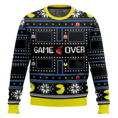 Hooktab Game Over Pac Man Ugly Christmas Sweater