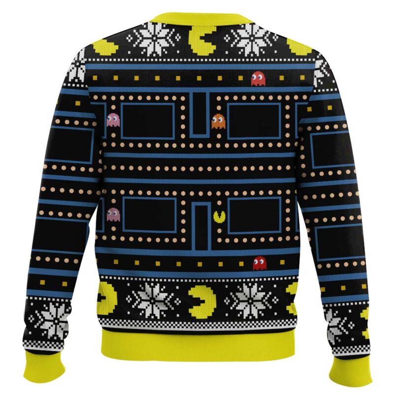 Hooktab Game Over Pac Man Ugly Christmas Sweater Hooktab Game Over Pac Man Ugly Christmas Sweater