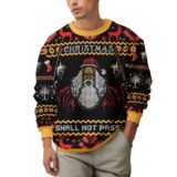 Hooktab Gandalf Claus You Shall Not Pass The Lord Of The Rings Ugly Christmas Sweater
