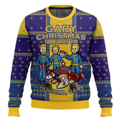 Hooktab Gary From Vault 108 Fallout Ugly Christmas Sweater