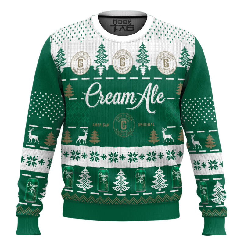 Hooktab Genny Cream Ale Ugly Christmas Sweater Hooktab Genny Cream Ale Ugly Christmas Sweater