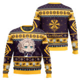 Hooktab Genshin Impact Albedo Ugly Christmas Sweater
