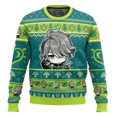 Hooktab Genshin Impact Alhaitham Ugly Christmas Sweater