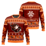 Hooktab Genshin Impact Amber Ugly Christmas Sweater