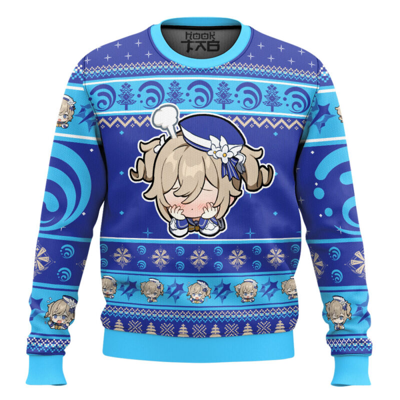 Hooktab Genshin Impact Barbara Ugly Christmas Sweater