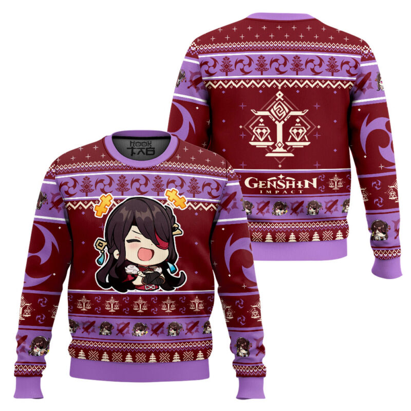Hooktab Genshin Impact Beidou Ugly Christmas Sweater Hooktab Genshin Impact Beidou Ugly Christmas Sweater