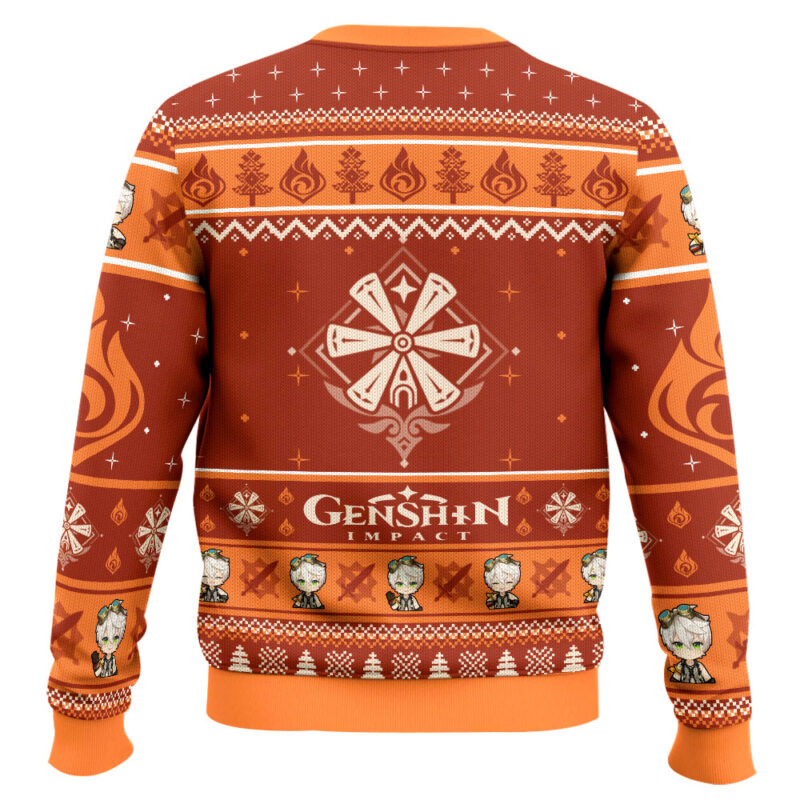 Hooktab Genshin Impact Bennett Ugly Christmas Sweater Hooktab Genshin Impact Bennett Ugly Christmas Sweater