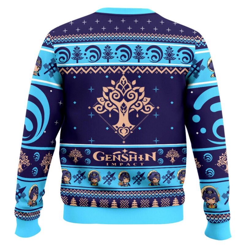 Hooktab Genshin Impact Candace Ugly Christmas Sweater Hooktab Genshin Impact Candace Ugly Christmas Sweater