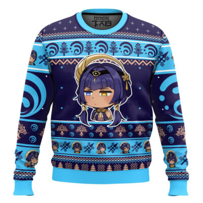Hooktab Genshin Impact Candace Ugly Christmas Sweater
