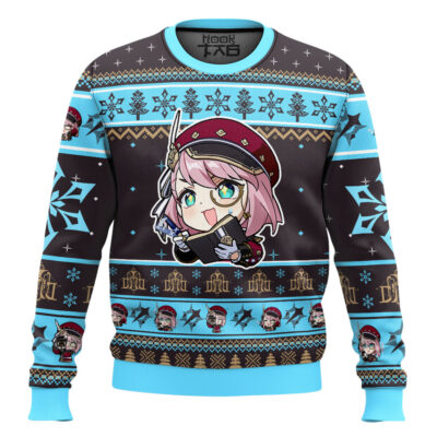 Hooktab Genshin Impact Charlotte Ugly Christmas Sweater
