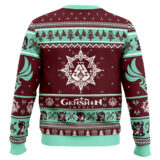 Hooktab Genshin Impact Chasca Ugly Christmas Sweater