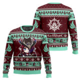 Hooktab Genshin Impact Chasca Ugly Christmas Sweater