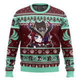 Hooktab Genshin Impact Chasca Ugly Christmas Sweater