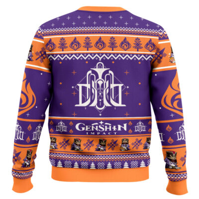 Hooktab Genshin Impact Chevreuse Ugly Christmas Sweater