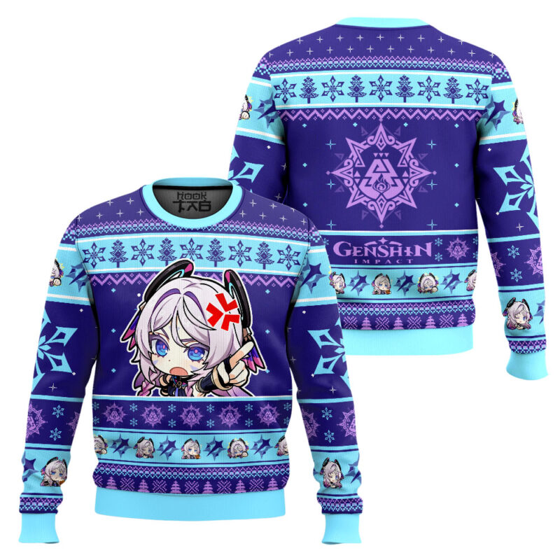 Hooktab Genshin Impact Citlali Ugly Christmas Sweater Hooktab Genshin Impact Citlali Ugly Christmas Sweater