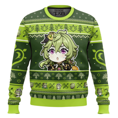 Hooktab Genshin Impact Collei Ugly Christmas Sweater