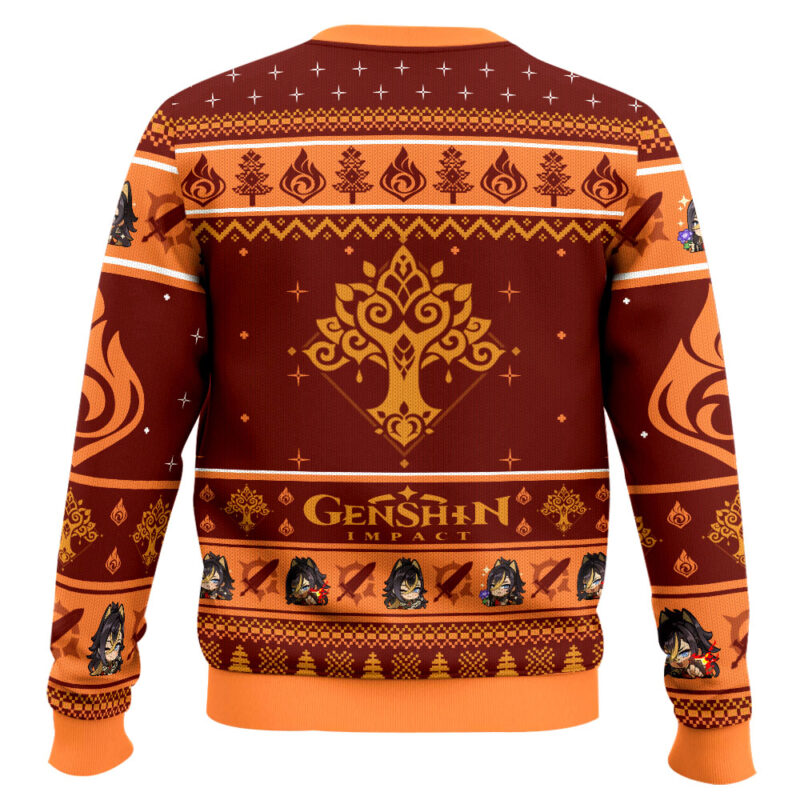 Hooktab Genshin Impact Dehya Ugly Christmas Sweater Hooktab Genshin Impact Dehya Ugly Christmas Sweater