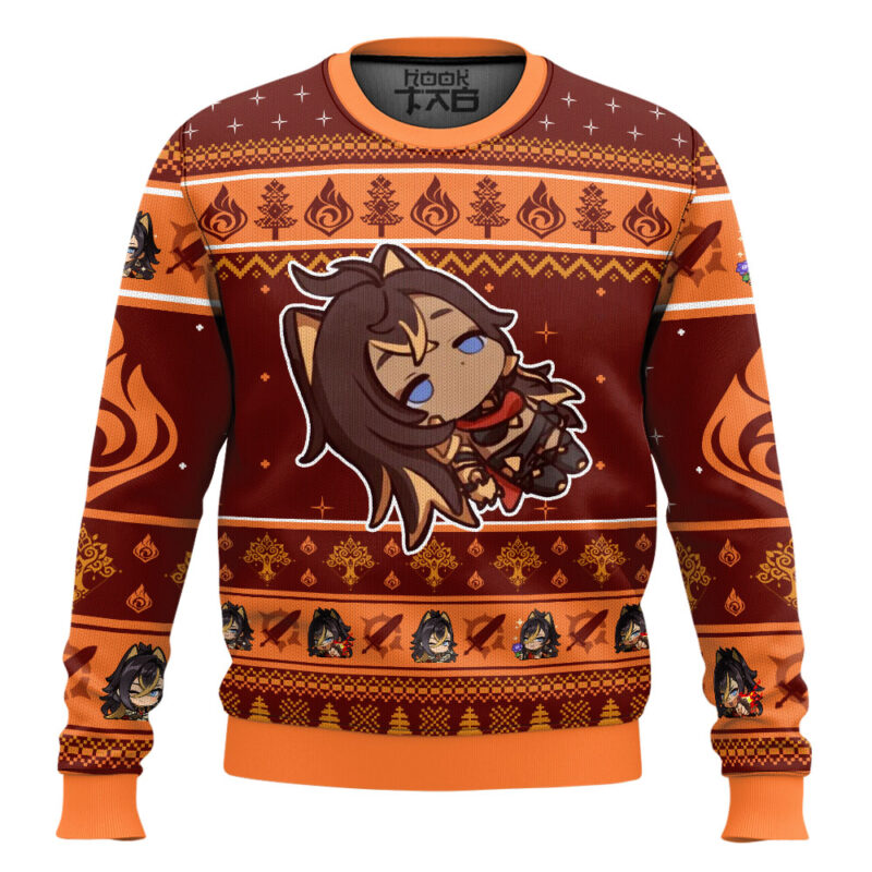 Hooktab Genshin Impact Dehya Ugly Christmas Sweater