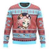 Hooktab Genshin Impact Diona Ugly Christmas Sweater