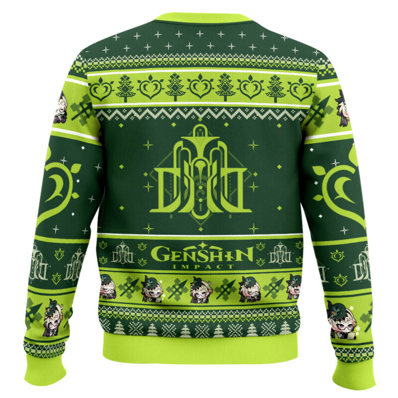 Hooktab Genshin Impact Emilie Ugly Christmas Sweater Hooktab Genshin Impact Emilie Ugly Christmas Sweater