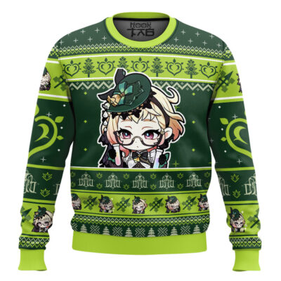 Hooktab Genshin Impact Emilie Ugly Christmas Sweater