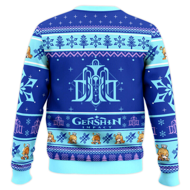 Hooktab Genshin Impact Escoffier Ugly Christmas Sweater Hooktab Genshin Impact Escoffier Ugly Christmas Sweater