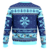 Hooktab Genshin Impact Eula Ugly Christmas Sweater