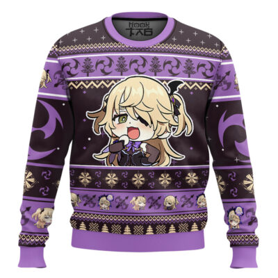 Hooktab Genshin Impact Fischl Ugly Christmas Sweater