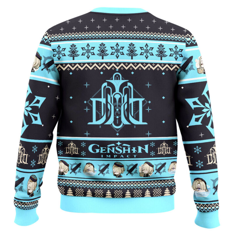 Hooktab Genshin Impact Freminet Ugly Christmas Sweater Hooktab Genshin Impact Freminet Ugly Christmas Sweater