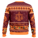 Hooktab Genshin Impact Gaming Ugly Christmas Sweater
