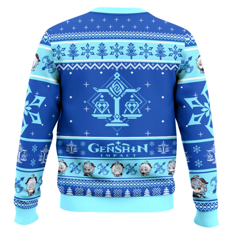 Hooktab Genshin Impact Ganyu Ugly Christmas Sweater Hooktab Genshin Impact Ganyu Ugly Christmas Sweater