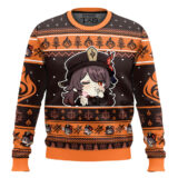 Hooktab Genshin Impact Hu Tao Ugly Christmas Sweater