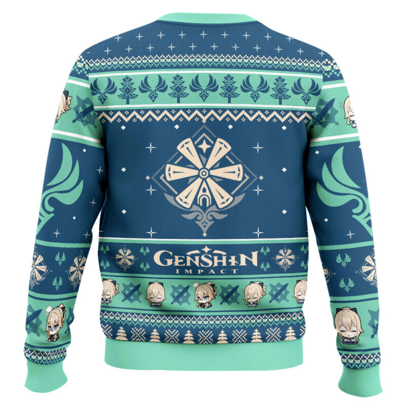 Hooktab Genshin Impact Jean Ugly Christmas Sweater Hooktab Genshin Impact Jean Ugly Christmas Sweater
