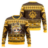 Hooktab Genshin Impact Kachina Ugly Christmas Sweater