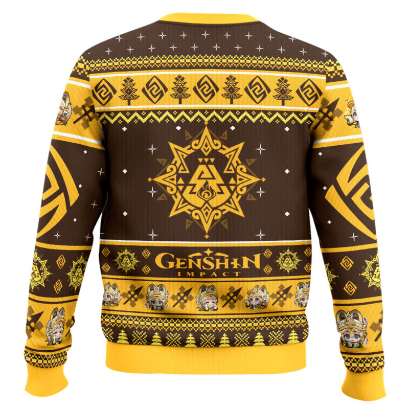 Hooktab Genshin Impact Kachina Ugly Christmas Sweater Hooktab Genshin Impact Kachina Ugly Christmas Sweater