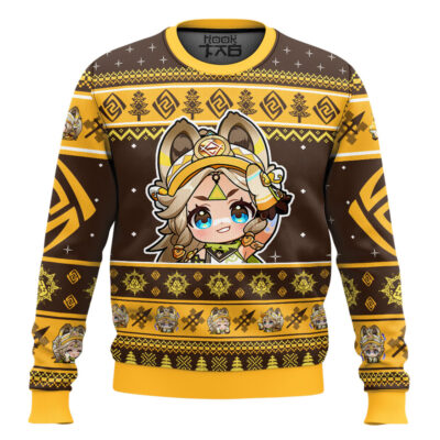 Hooktab Genshin Impact Kachina Ugly Christmas Sweater