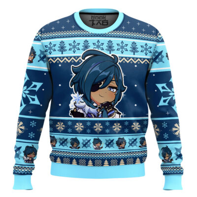 Hooktab Genshin Impact Kaeya Ugly Christmas Sweater