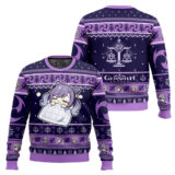 Hooktab Genshin Impact Keqing Ugly Christmas Sweater