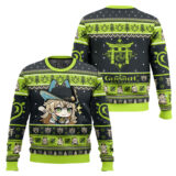 Hooktab Genshin Impact Kirara Ugly Christmas Sweater