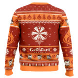 Hooktab Genshin Impact Klee Ugly Christmas Sweater