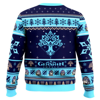 Hooktab Genshin Impact Layla Ugly Christmas Sweater