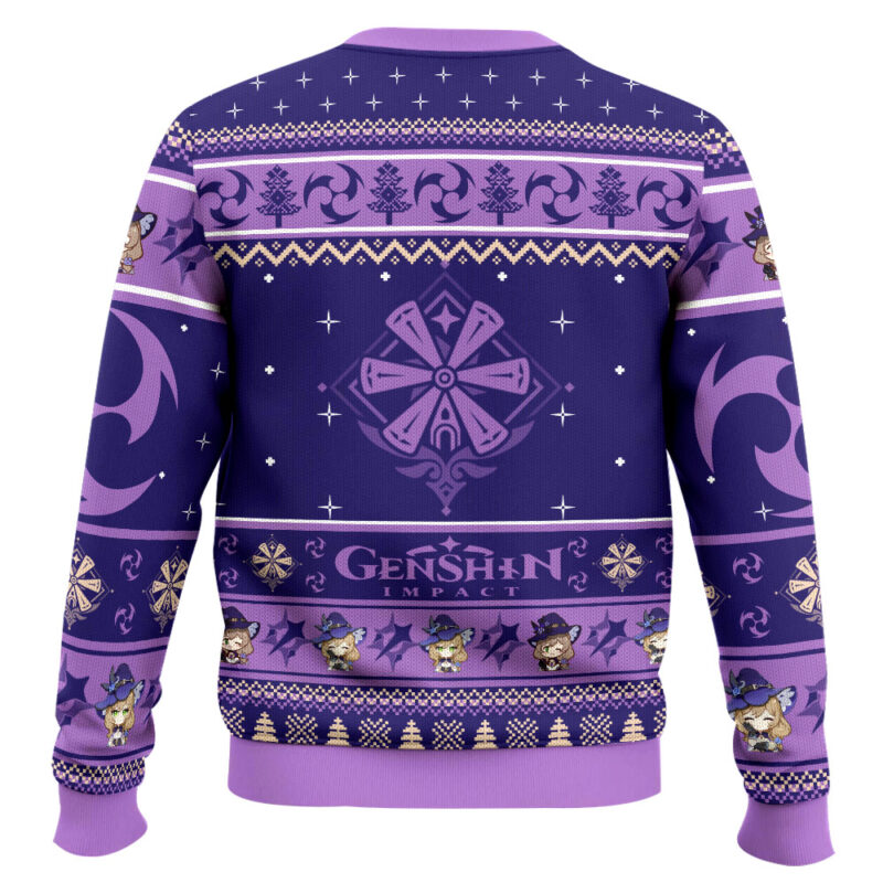Hooktab Genshin Impact Lisa Ugly Christmas Sweater Hooktab Genshin Impact Lisa Ugly Christmas Sweater