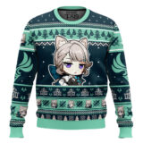Hooktab Genshin Impact Lynette Ugly Christmas Sweater